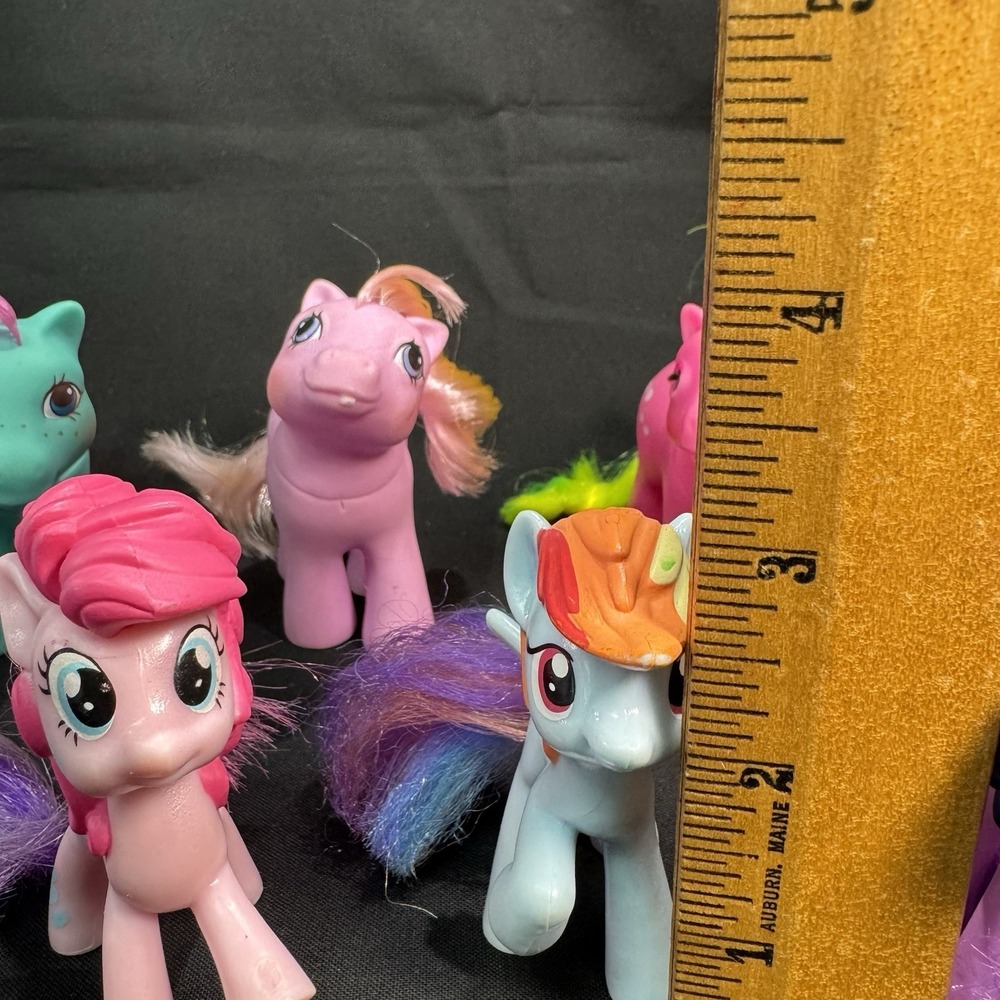 My Little Pony Lot Of 9 Small 3" Ponies 2 Marked 1985 & 1987 - Picture 4 of 16